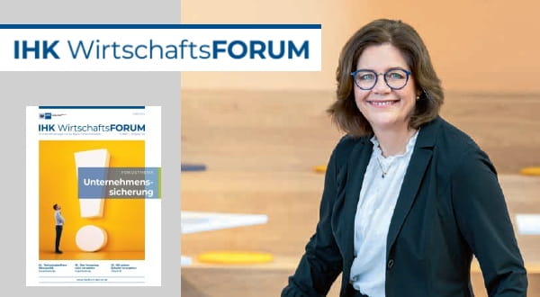 Karen Hoyndorf, MD People and Culture bei der ManpowerGroup, mit Betrag im IHK WF