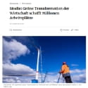 MPG in den Medien: FrankfurterRundschau – Grüne Transformation - 13.10.2023