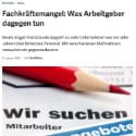MPG in den Medien: Personalwirtschaft Fachkräftemangel - 11.01.2024