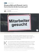 MPG in den Medien: WELT- Die ganze Welt sucht Personal - 29.03.2023 (Thumb)