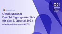Cover Studie MPG Arbeitsmarktbarometer MEOS Q2-2023