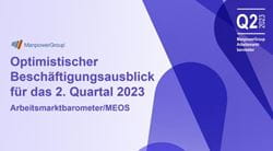 Cover Studie MPG Arbeitsmarktbarometer MEOS Q2-2023